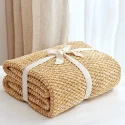 OEM Factory 100% Cotton Sofa Knit Blankets