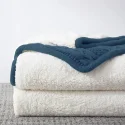 Factory Custom Thick Acrylic Cable Knit Sherpa Throw Blanket