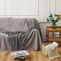 Grey Knitted Throw Blanket (2)