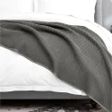 Grey Waffle Organic Cotton Blanket (5)
