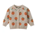 Custom Girls Cardigan Crewneck Button Up Sweaters|Private label sweater