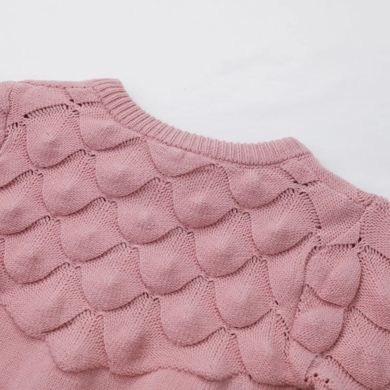 Pink baby cardigan (2)