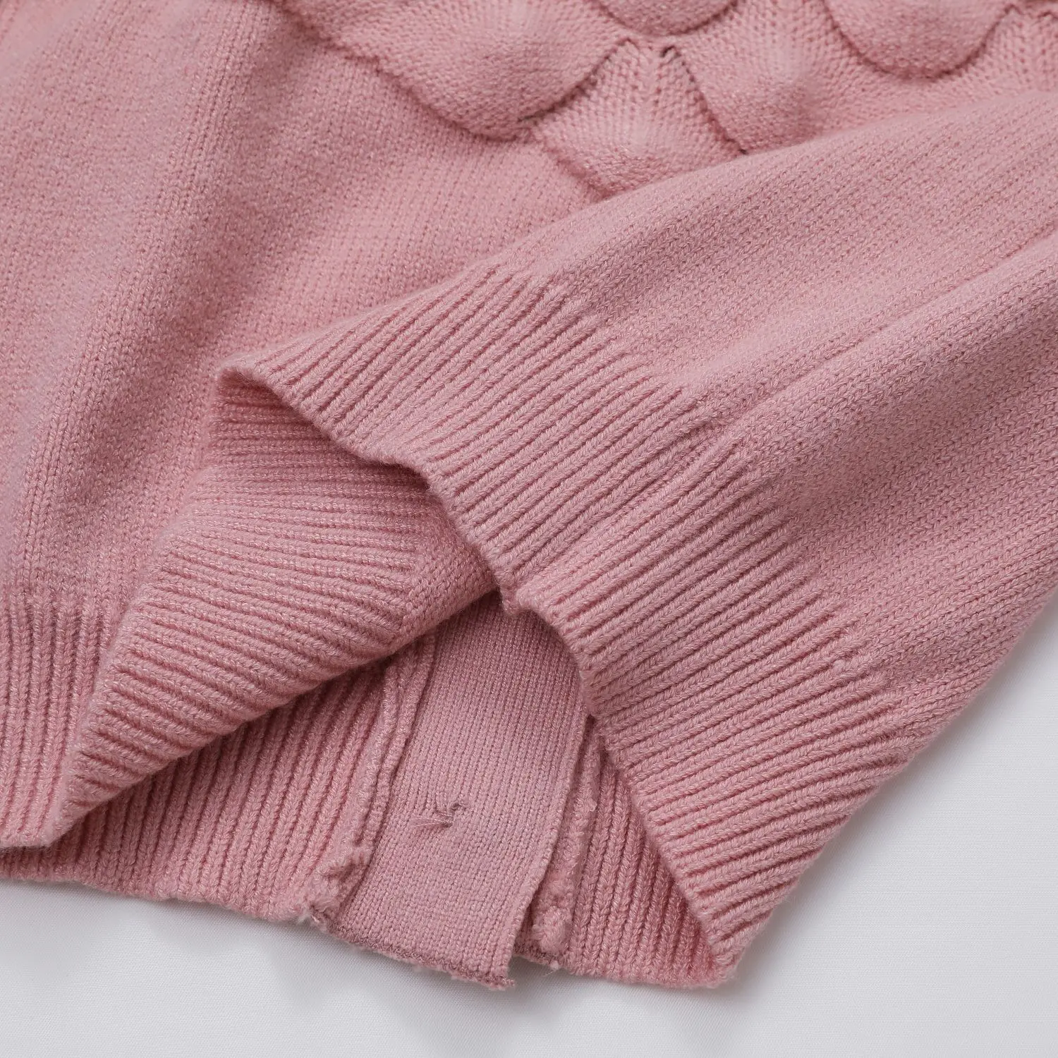 Pink baby cardigan (3)