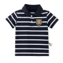Custom Toddler boys clothing V Neck Polo T-Shirt Striped