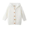 OEM&ODM Baby Girl Sweater Knitted Hooded Cardigan