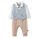 Custom Baby Boys Clothes Sets Bowtie Shirts Suspenders Pants