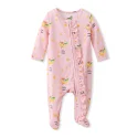 Custom Infant Girls Footed Premium Modal Pajamas