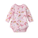 Custom Baby Girls' Long-Sleeve Bodysuit supplier