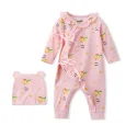 Custom Newborn Print Bodysuit with Hat