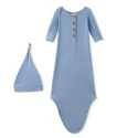 OEM&ODM 100% Organic cotton Baby Noah Knotted Gown 0-6 months