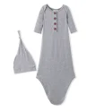 Custom Baby Boy Girl Long Sleeve Sleeping Bag Coming Home Outfit Nightgown Hat Set