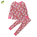 Custom Toddlers Milk silk fabric Print Pajama Set nightwear supplier