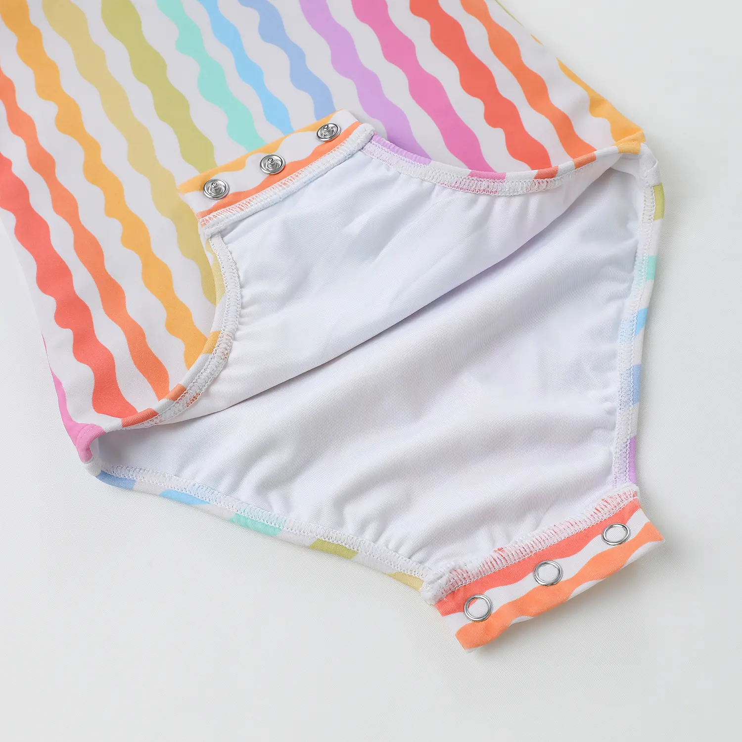 One-shoulder toddler's swimsuit (13)