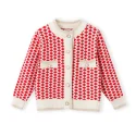 China manufacturer kid girls christmas cardigan sweater