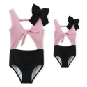 Mommy and Me One Piece hollow out Matching Swimwear supplier