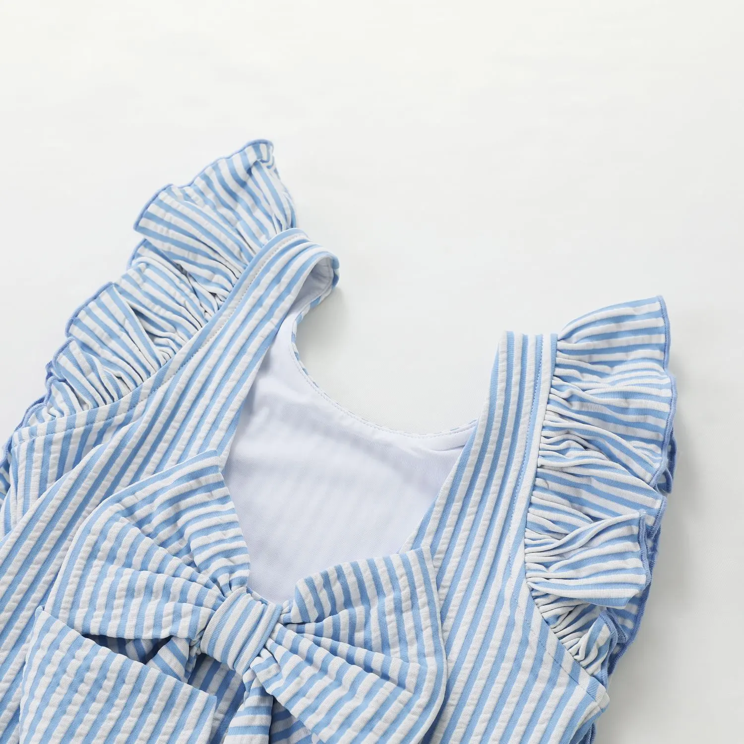 Girls striped Swimsuit (4)