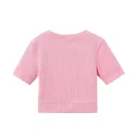 Kid girls 2 Piece Outfits Twist Front T shirt Casual Tracksuit set