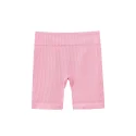 Private label Ribbed Gym Shorts for kid girls