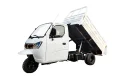 Closed Cabin Hydraulic Dumper Cargo Trimoto With Rear Double Wheel