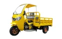 Steel Semi Cabin 200cc Cargo Motorized Tricycle Motorcycle Folding Seat