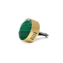 Diamond cutting Natural Malachite Agate Car Perfume