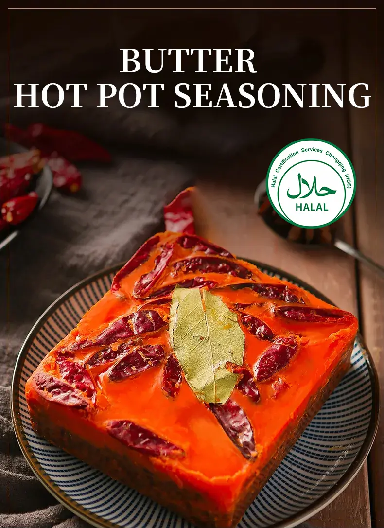 Halal 500g The cubes Butter hot pot base material