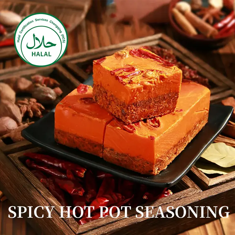 Halal 500g The cubes Butter hot pot base material