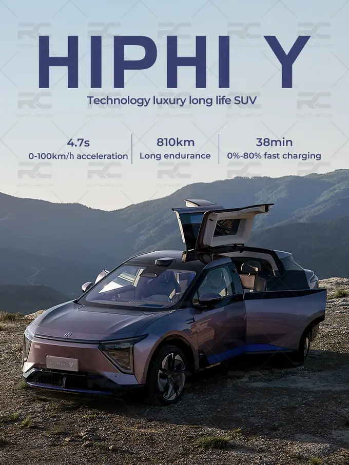 HIPHIY Technology luxury long life SUV 4.7s 0-100km/h acceleration 810km Long endurance 38min 0%-80% fast charging