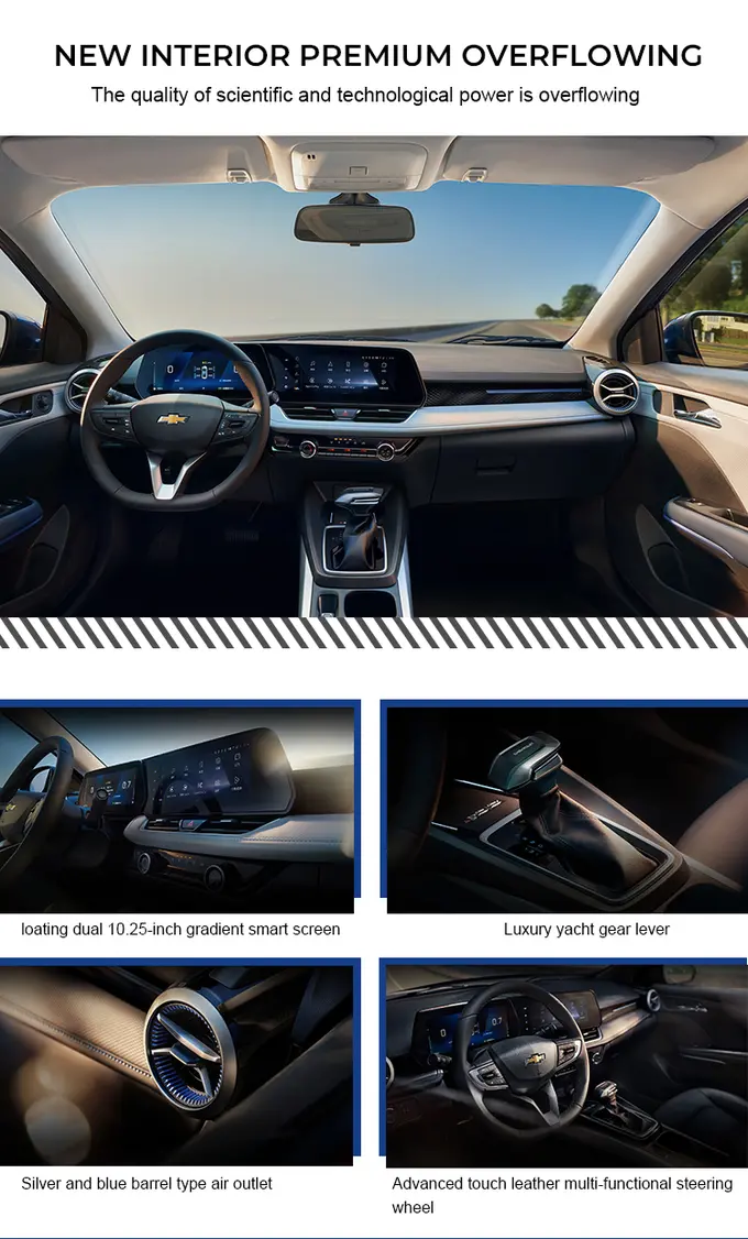 SAIC GM 2024 Chevrolet Cruze 1.5L Dual Clutch Enjoyment Plus Edition Sedan Automotive Export Cars for Sale
