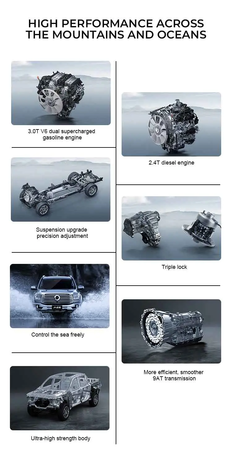 2023 Changcheng Shanhaipao Pickup Truck Chinese Pickup Trucks 2.4T Diesel 3.0T Gasoline Version Optional In Stock