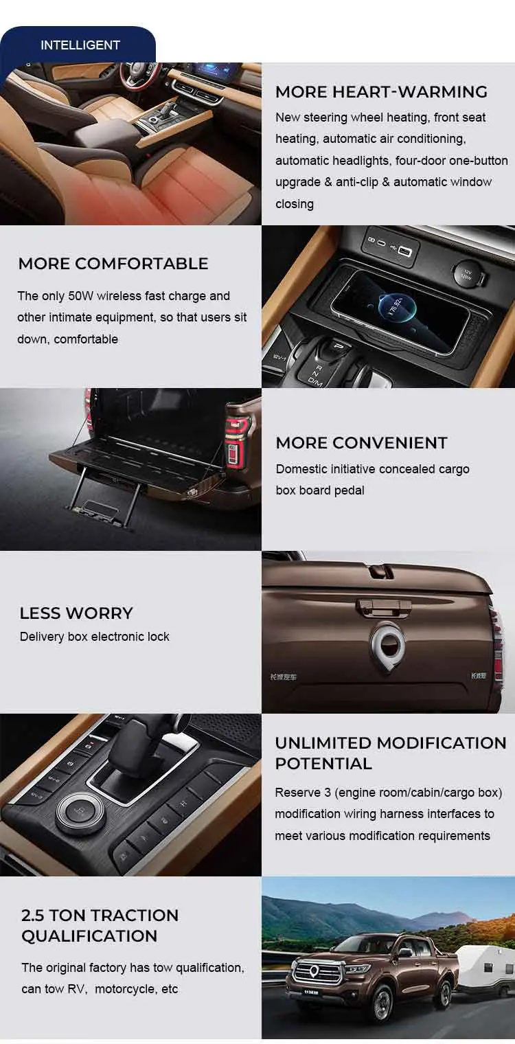 INTELLIGENT MORE COMFORTABLE The only 50W wireless fast charge andother intimate equipment, so that users sitdown,comfortable LESS WORRY Delivery box electronic lock