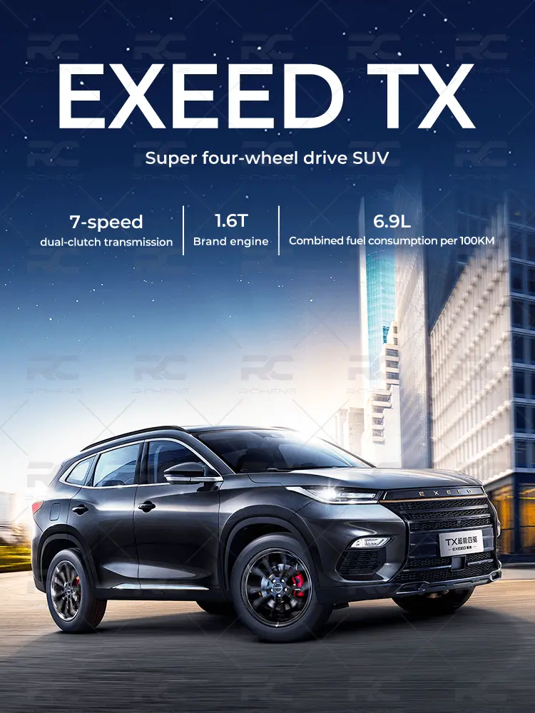 EXEED TX Petrol SUV 7 Speed DCT 5 door 5 seats Left Hand Drive  SUV Openable Panaramic Sunroof