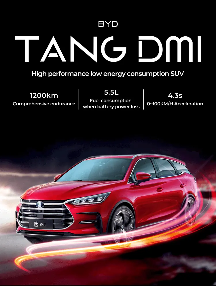 2023 Fast 0.65H BYD Tang DM-I Hybrid Powered Car With Lithium Battery 0