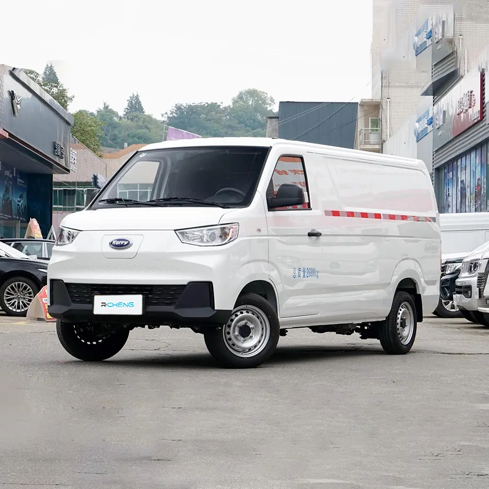 Wholesale Electric Karry Jiangtun 0.5h Fast Charging logistics delivery electric van 185/65 R15 Karry delivery cargo van