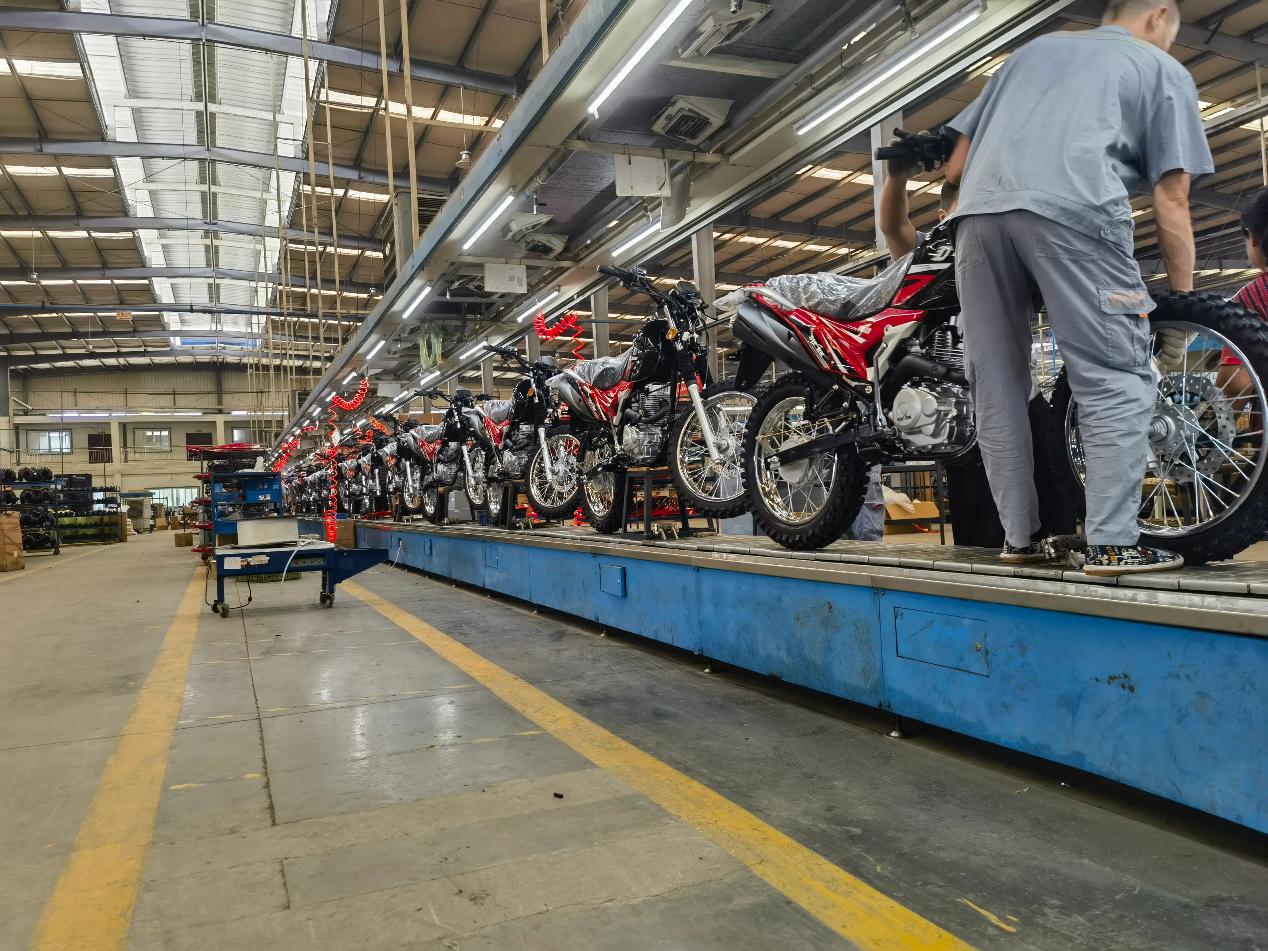 motorcycle production line