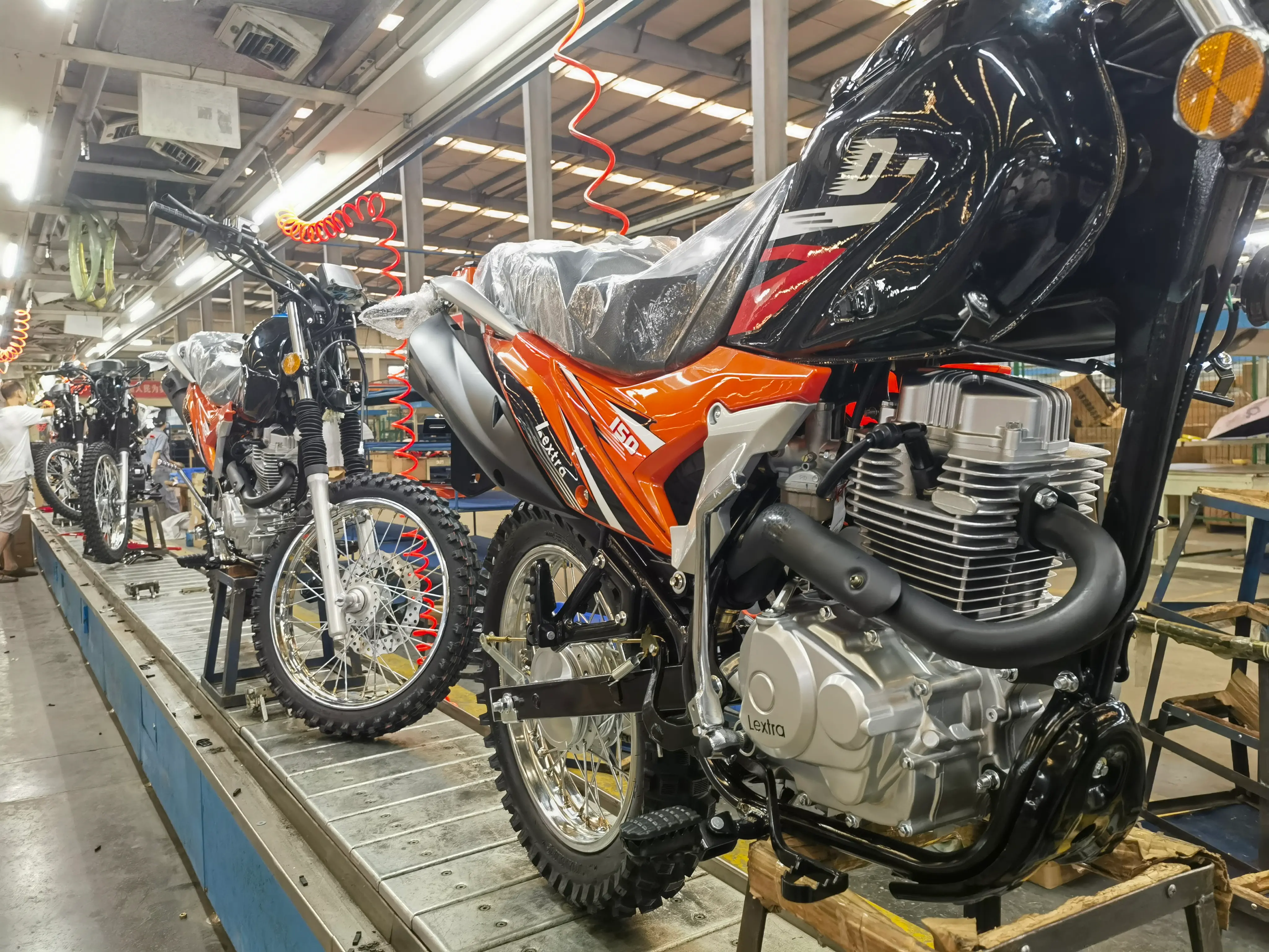 Dmax150 on road motorcycle production line