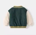 2.2 Jackets Boy's Cotton Fleece Clothing Turn down Collar Coat