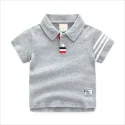 10.1 Summer Short Sleeve Lapel Polo Kids T shirt