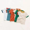 Summer Short Sleeve Block Basic Tee