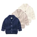 1.1 V neck Long sleeve Knit Cardigans Cotton Baby Jacket