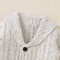 1.5 V neck Long sleeve Knit Cardigans Cotton Baby Jacket