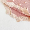 3.6 Handmade ball knitted baby romper