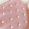 3.5 Handmade ball knitted baby romper