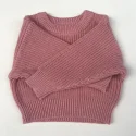 Solid Pure O-neck Cotton Sweater