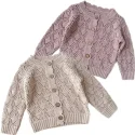 Single Breasted Hollow Out Knitted Cardigan