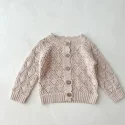 6.4 Single Breasted Hollow Out Knitted Cardigan