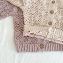 6.2 Single Breasted Hollow Out Knitted Cardigan