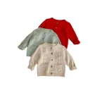 Hollow Out Single Breasted Loose Cardigan