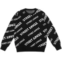 Custom LOGO OEM & ODM men Jacquard pullover crew neck knit sweater