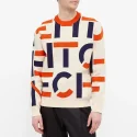 16.5 Custom LOGO pullover Jacquard 100% cotton knitwear)